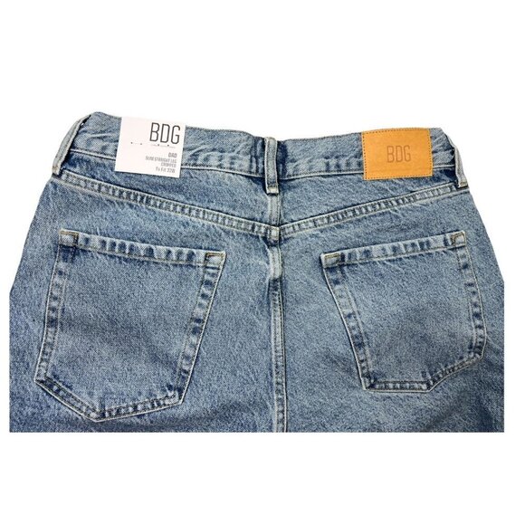 BDG Urban Outfitters Mens Button Fly Denim Raw Hem Dad Jean Shorts Sz 32 New - Picture 6 of 11